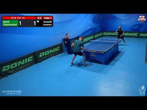 13:30 Serhii Cherniavskyi 0-3 Anatolii Levshyn West 1 WIN CUP 13.11.2022 | TABLE TENNIS WINCUP