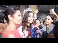 Miss India World 2017 Manushi Chhillar's Grand Welcome At The Delhi Airport