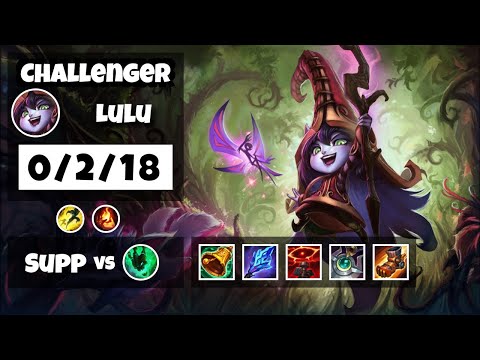Lulu Support 11.8 Challenger Gameplay Replay - S11 (0/2/18) - EU