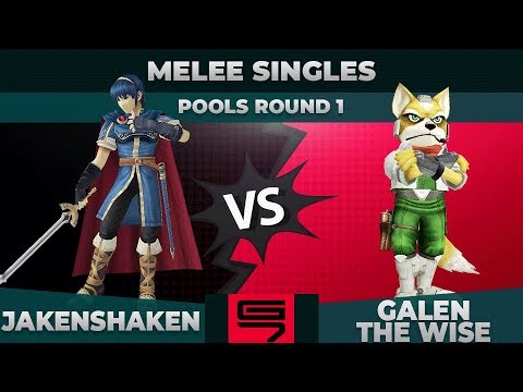Jakenshaken vs Galen The Wise - Melee Singles: Pools R1 Winners Semifinal - Genesis 7 | Marth vs Fox