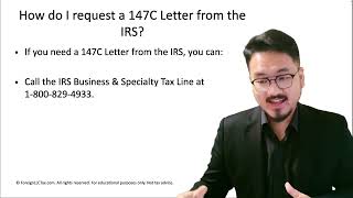 How to Request a 147C Letter from the IRS: EIN Verification by Phone