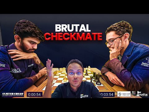 A brutal checkmate at the end | Gukesh vs Fabiano Caruana | Champions Showdown