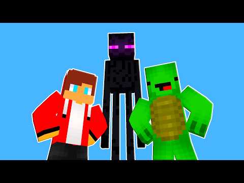 JJ and Mikey Became ENDERMAN in Minecraft Challenge by Maizen