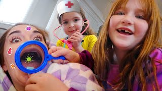 Doctor Navey and Adley SAVE our JENNY!! our kids give mom a dr check up before we visit SKATESTATiON