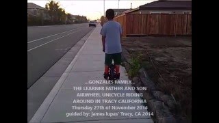 preview picture of video 'LEARNER TO PASSED AIRWHEEL UNICYCLE TRACY, CA'