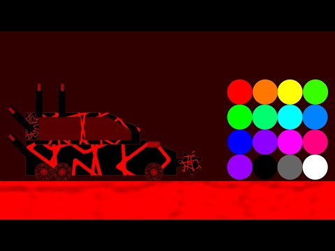 Escape from the Killer Car - Survival Marble Race in Algodoo