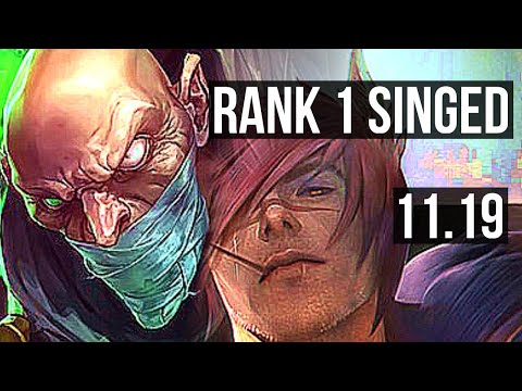 SINGED vs SETT (TOP) | Rank 1 Singed, 10/2/13, Dominating | JP Grandmaster | v11.19