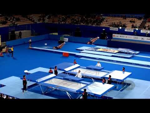 France 1 (FRA) W - 2019 Trampoline Worlds, Tokyo (JPN) - Qualification Synchro R1
