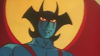 Devilman (1972 anime) intro except the music is Devilman no Uta (Crybaby version)