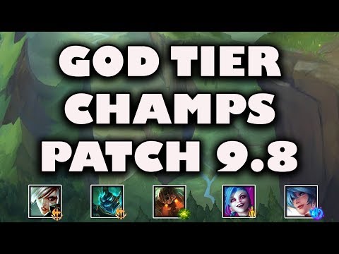 S Tier Champs For All Roles Patch 9.8 | Strongest Champs To Carry Solo Queue Patch 9.8