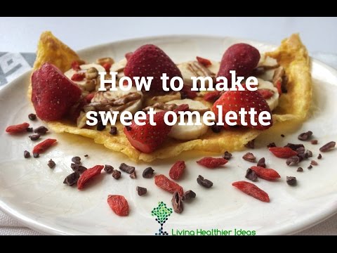 Healthy recipe How to make dairy-free sugar-free sweet omelette