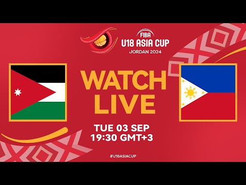 Group Phase | Jordan v Philippines | Full Basketball Game | FIBA U18 Asia Cup 2024