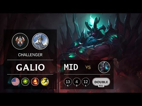 Galio Mid vs Ekko - NA Challenger Patch 10.2