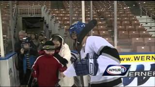 Badges player and his CHaD Buddy are ready for Saturday