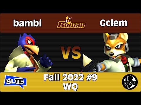 Rowan SSBM Fall 2022 #9: bambi (Falco) Vs. Gclem (Fox) - WQ