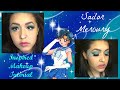 Sailor Moon Sailor Mercury Mercury Bubbles Inspired Makeup Tutorial NoBlandMakeup