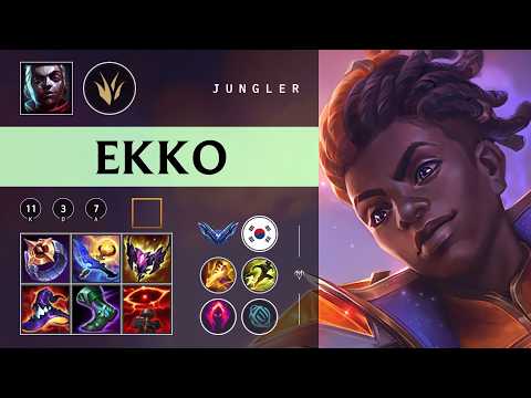 Ekko Jungle vs Lee Sin - KR Diamond Patch 26.03