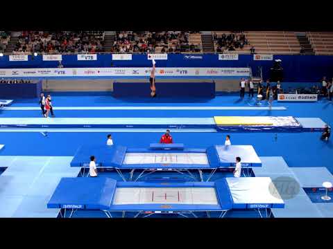 HUSSEIN Khaled (EGY) M - 2019 Trampoline Worlds, Tokyo (JPN) - Qualification Trampoline R1