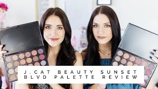 J Cat Beauty Sunset Blvd Palette Review
