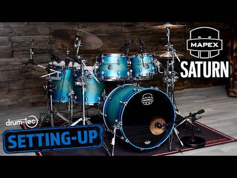The Stunning Exotic Azure Burst Finish | Setting Up the Mapex Saturn