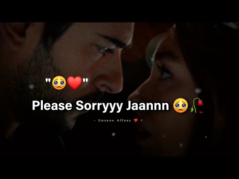 Please Maaf Krdo Sorryyy Naa Jaannn...🥺❤! Sorry WhatsApp Status 2023 | Sorry Shayari Status |