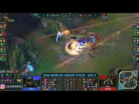 [Worlds 2016] Group Stage Day 2 - FW vs IM highlights