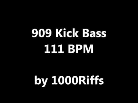 909 Kick Bass Drum : 111 BPM - Beats Per Minute
