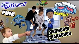 Mike's Bedroom Upgrade! Skylanders Trap Team Fathead Wall Decals! w/ Contest & Timelapse (REAL BIG)