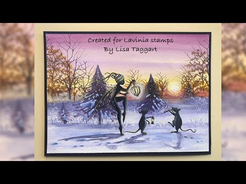 Snow Dance by Lisa Taggart - A Lavinia Stamps Tutorial