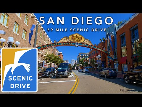 San Diego - 59 Mile Scenic Drive | Relaxing Drive Ambient Sound 4K