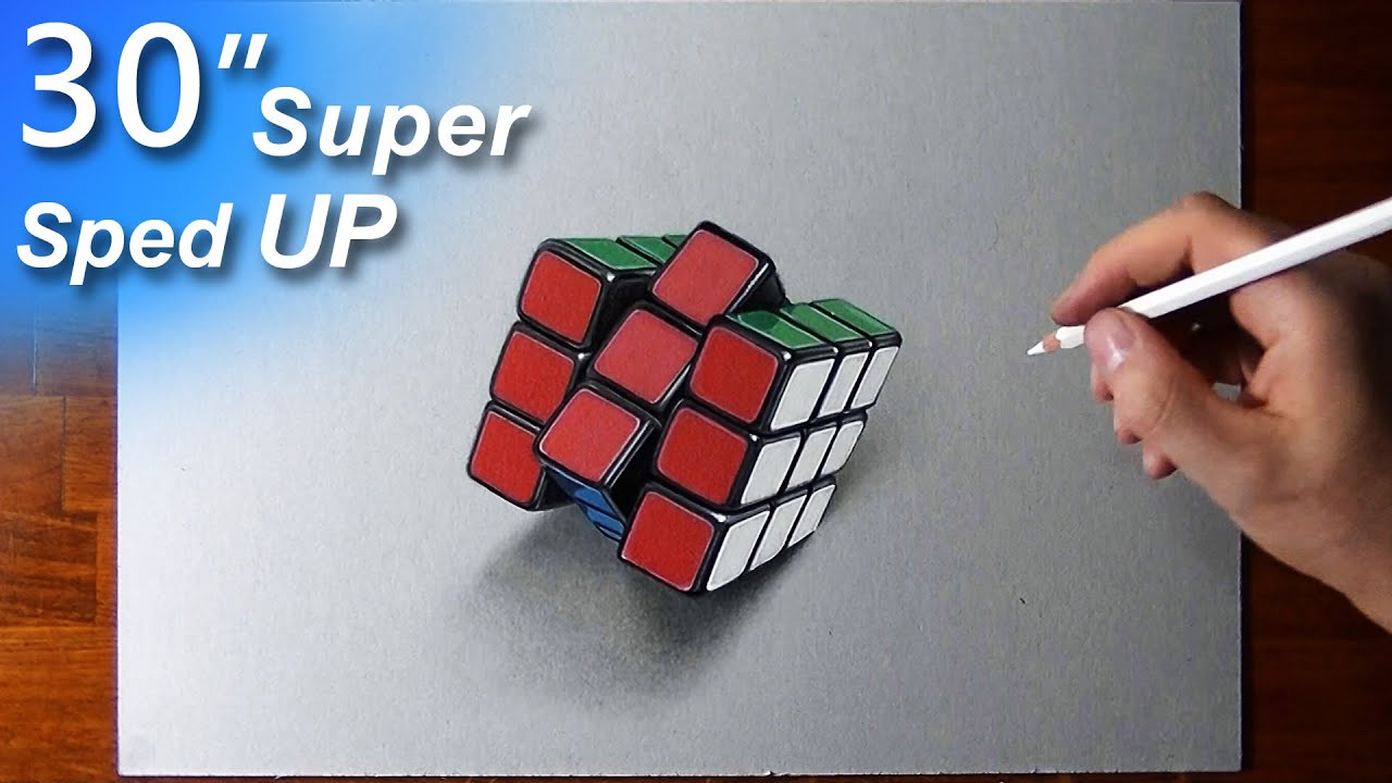 Rubik's cube - Drawing tutorial by Marcello Barenghi