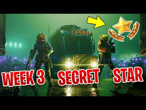FORTNITE SEASON X/10 WEEK 3 SECRET BATTLE STAR - LOCATION!