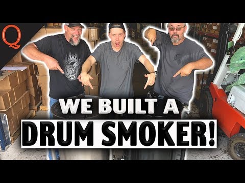 We Built A Drum Smoker | UDS Build Ft. Kosmos Q