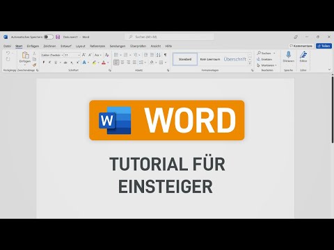 📄 Microsoft Word-Tutorial für Einsteiger (deutsch)