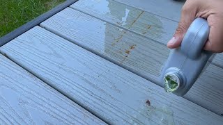 Removing Rust Stains From Composite Decking?