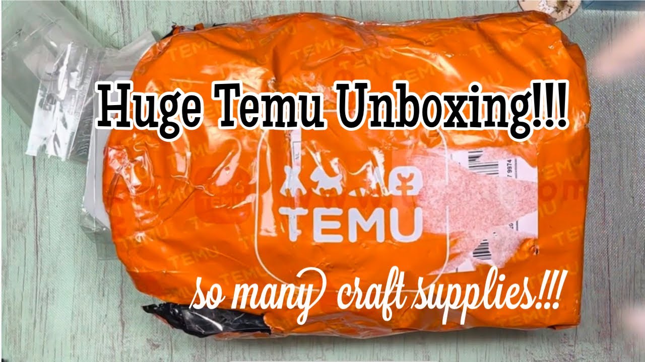 HUGE Craft Supply Temu Unboxing!!!