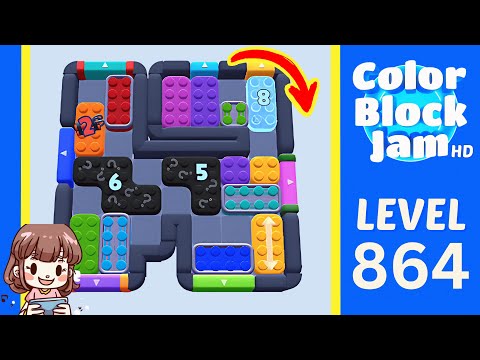 Color Block Jam Level 864 Solution Walkthrough