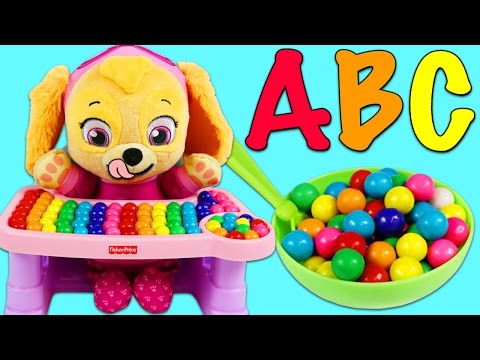 LEARN ABC Song with Paw Patrol Baby Skye Part 1! LEARN ABC Song with Paw Patrol Baby Skye Part 1!