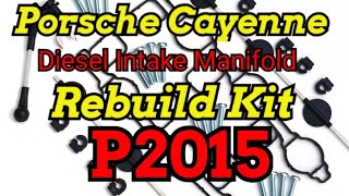 Porsche Cayenne Diesel EJ -Fault P2015 Intake flap rebuild due to worn plastic ball joint #porsche