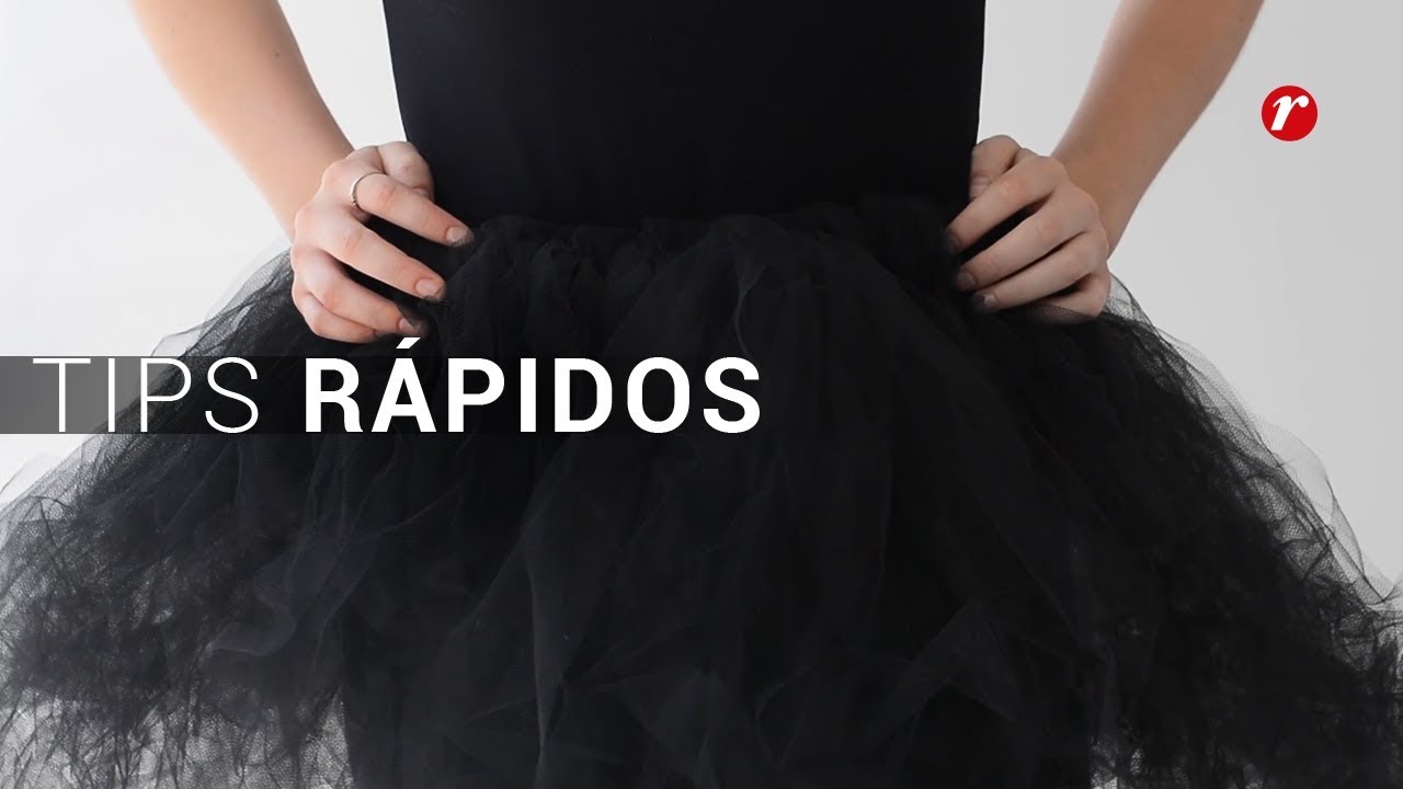 Watch TIPS RÁPIDOS | Cómo hacer una falda de tul Now TIPS RÁPIDOS | Cómo hacer una falda de tul