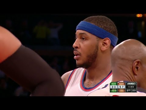 2014.01.28 - Carmelo Anthony Full Highlights vs Celtics - 24 Pts, 9 Reb