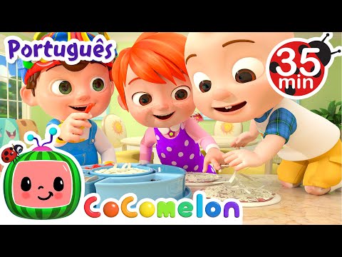 Capa de Canção da Pizza | Cocomelon em Português | Compilação de Desenhos Animados e Músicas Infantis