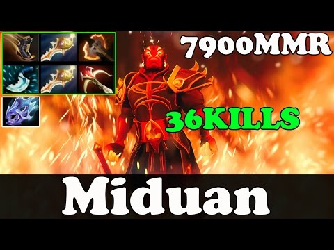 Dota 2 - Miduan 7900 MMR Plays Ember Spirit vol 8 - Ranked Match Gameplay