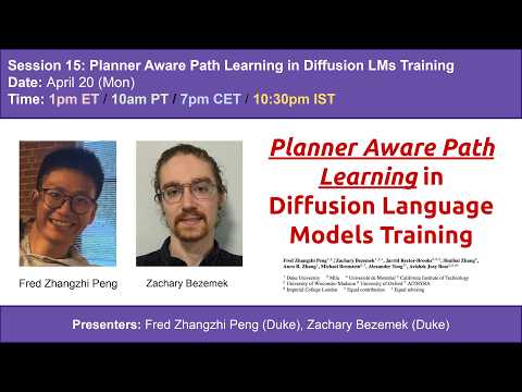 S15 | Planner Aware Path Learning in Diffusion Language Models Training