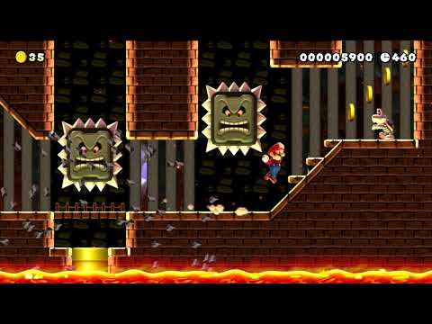 8-1 | Stomping Thwomps by ʍαяcᴜs 🍄 Super Mario Maker 2 #adv 😶 No Commentary