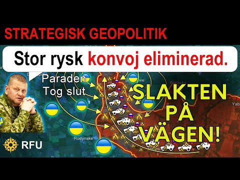 Stor rysk konvoj på väg mot Pokrovsk blev fast i ett bakhåll och eliminerades