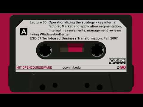 Operationalizing the Strategy: Key Internal Factors, Market and Application Segmentation