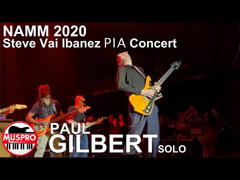 NAMM 2020: Paul Gilbert SOLO "Zappa Guitar Jam" at the Steve Via Ibanez PIA concert