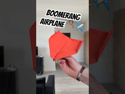 I Tested BOOMERANG AIRPLANE 🪃✈️  #airplane #papercraft #origami #skill #skills #trick