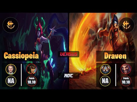 Zven CASSIOPEIA (ADC) [Conqueror] VS DRAVEN - Challenger NA Patch 10.10